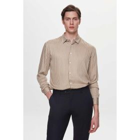 Twn 0EF020210256104M Lacivert Slim Fit Erkek Gömlek