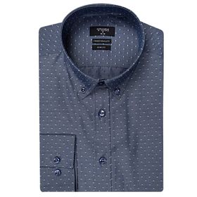 Twn 0EF020210256104M Lacivert Slim Fit Erkek Gömlek