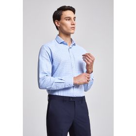 Twn 0EF020210260701M Mavi Slim Fit Erkek Gömlek