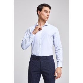 Twn 0EF020210260701M Mavi Slim Fit Erkek Gömlek