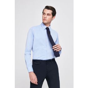 Twn 0EF020210260701M Mavi Slim Fit Erkek Gömlek