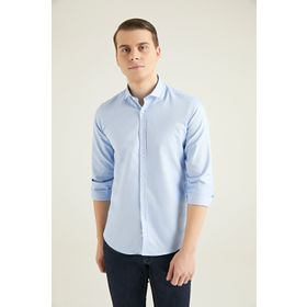 Twn 0EF020210260701M Mavi Slim Fit Erkek Gömlek
