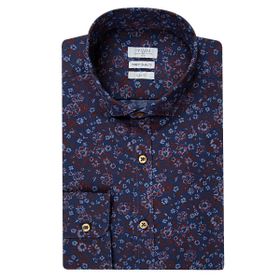 Twn 0EF020211259103M Lacivert Slim Fit Erkek Gömlek