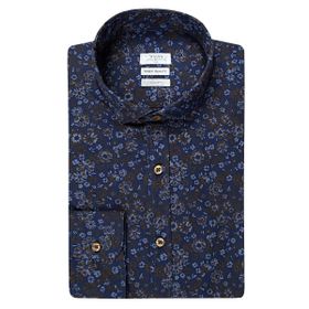 Twn 0EF020211259103M Lacivert Slim Fit Erkek Gömlek