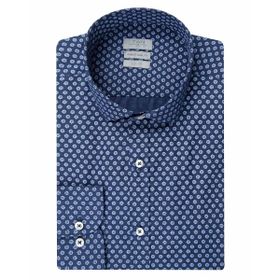 Twn 0EF020211259103M Lacivert Slim Fit Erkek Gömlek