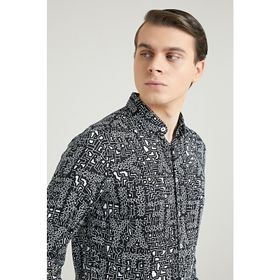 Twn 0EF020211260001M Siyah Slim Fit Erkek Gömlek
