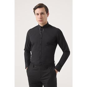 Twn 0EF020211260001M Siyah Slim Fit Erkek Gömlek