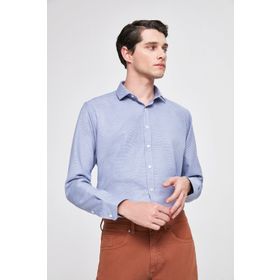 Twn 0EF020211301101M Lacivert Slim Fit Erkek Gömlek