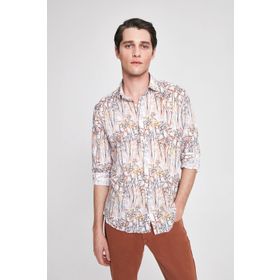 Twn 0EF020211301801S Beyaz Slim Fit Erkek Gömlek