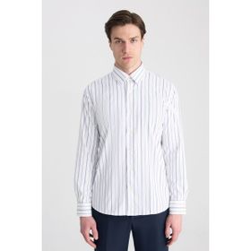 Twn 0EF020211301803M Beyaz Slim Fit Erkek Gömlek