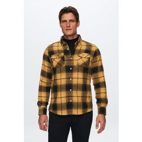 Twn 1EC02ORTODN04 Slim Fit Sarı Oduncu Gömlek