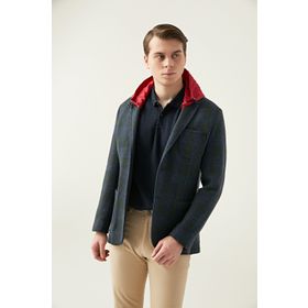 Twn 1EF04X520464M401 Yeşil Slim Fit Erkek Ceket
