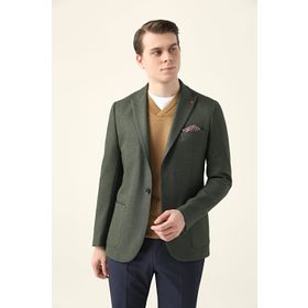 Twn 1EF04X520464M401 Yeşil Slim Fit Erkek Ceket