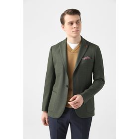Twn 1EF04X520464M401 Yeşil Slim Fit Erkek Ceket