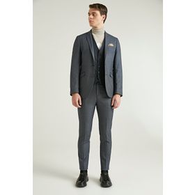 Twn 2EFY5KMBN059M101 Lacivert Slim Fit Kombinli Takım Elbıse