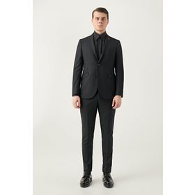 Twn 3EFY5KMBN053M001 Siyah Slim Fit Kombinli Takım Elbise