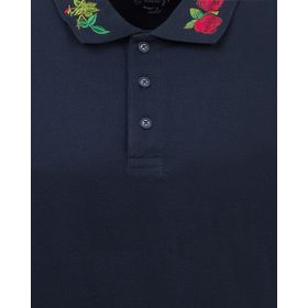 Twn 4EC141431766D101 Lacivert Slim Fit Düz Erkek T-Shirt
