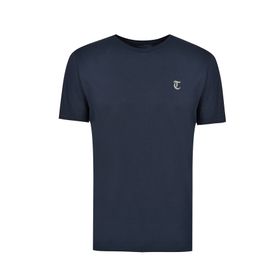 Twn 4EC141431766D101 Lacivert Slim Fit Düz Erkek T-Shirt