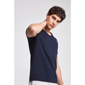 Twn 4EC141431766D101 Lacivert Slim Fit Düz Erkek T-Shirt