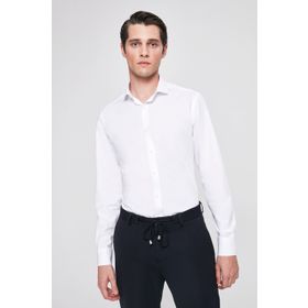 Twn 4EF02HD17301M801 Beyaz Slim Fit Erkek Gömlek