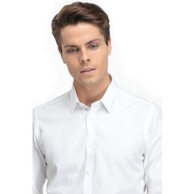 Twn 4EF02HD17301M801 Beyaz Slim Fit Erkek Gömlek