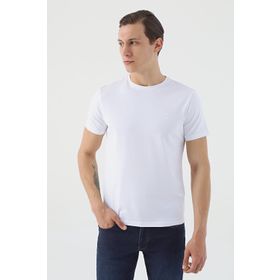 Twn 6EE140635000801 Beyaz Slim Fit Erkek T-shirt