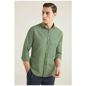 Twn 6EF02ORT00288 Slim Fit Haki Oxford Erkek Gömlek