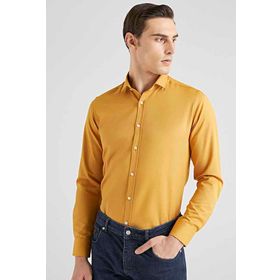 Twn 6EF02ORT00288 Slim Fit Hardal Oxford Erkek Gömlek