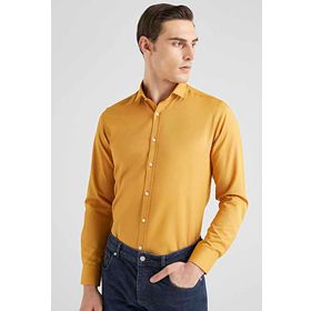 Twn 6EF02ORT00288 Slim Fit Hardal Oxford Erkek Gömlek