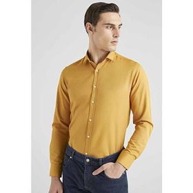 Twn 6EF02ORT00288 Slim Fit Hardal Oxford Erkek Gömlek