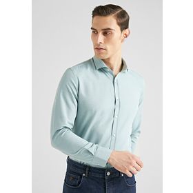 Twn 6EF02ORT00288 Slim Fit Yeşil Oxford Gömlek