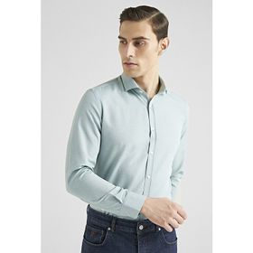 Twn 6EF02ORT00288 Slim Fit Yeşil Oxford Gömlek
