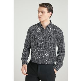 Twn 8EC02AP26259D Slim Fit Siyah Erkek Gömlek