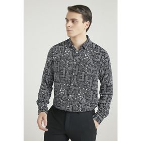 Twn 8EC02AP26259D Slim Fit Siyah Erkek Gömlek