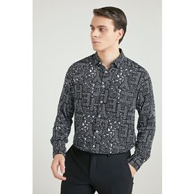 Twn 8EC02AP26259D Slim Fit Siyah Erkek Gömlek