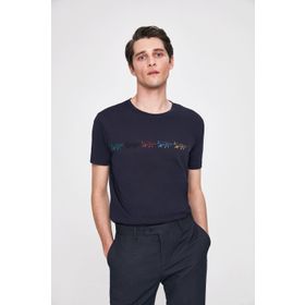 Twn 8EC066310040101 Lacivert  Slim Fit Erkek T-shirt