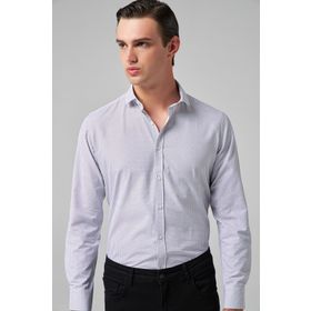 Twn 9EF022101288M Slim Fit Bordo Baskılı Erkek Gömlek
