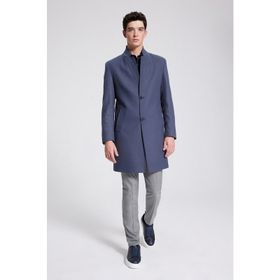 Twn 9EF088438751M Slim Fit Gri Palto