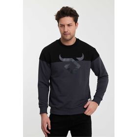 Twobull Helsinki Siyah Füme Erkek Sweatshirt