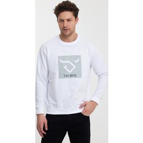Twobull Oslo Beyaz Erkek Sweatshirt
