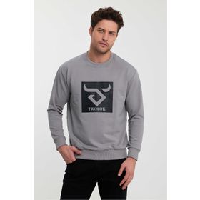 Twobull Oslo Gri Erkek Sweatshirt