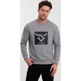 Twobull Oslo Gri Erkek Sweatshirt