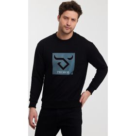 Twobull Oslo Siyah Erkek Sweatshirt