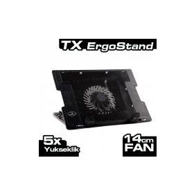 Tx Ergostand 14 cm Led Fan 5 cm Yükseklik 2 USB'li Notebook Soğutucu Stand