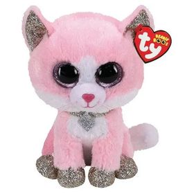 Ty Beanie Boos Pembe Peluş Kedi Fiona 24 cm Peluş Oyuncak