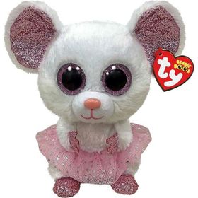 Ty Beanie Nina Balerin 24 cm Beyaz Fare Peluş Oyuncak