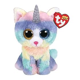 TY Peluş Beanie Boo's Asher Boynuzlu Kedi 15 cm Peluş Oyuncak