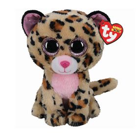 TY Peluş Beanie Boo's Livvie Pembe Leopar 24 cm Peluş Oyuncak