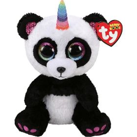 TY Peluş Beanie Boo's Paris Tek Boynuzlu Panda 24 cm Peluş Oyuncak
