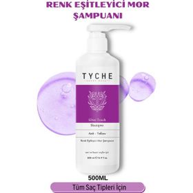 Tyche Luxury Beauty Turunculaşma Karşıtı Renk Eşitleyici Silver Touch 500 ml Anti-Yellow Mor Şampuan